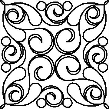 (image for) Belle Curls and Pearls Block 2 p2p-L02745*